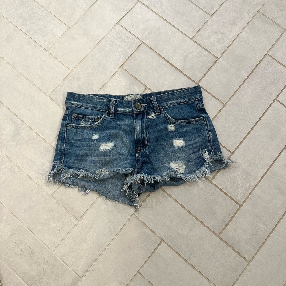 Free people jean shorts size 26